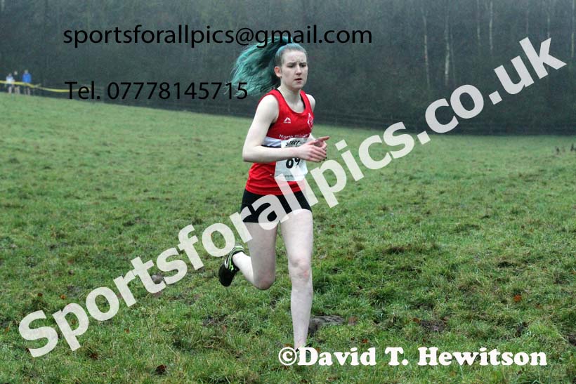 Womens under-17s and under-20s, NECAA Junior Cross Country Relays, Thornley Farm, Peterlee, Saturday, December 12th. Photo: David T. Hewitson/Sports for All Pics